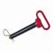 Hitch Pin, 7/8 Inch Pin Dia., 6-1/2 Inch Usable Length, Red Handle