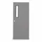 Narrow Light Steel Door With Glass, Narrow Lite, 1, Cylindrical, 84 Inch Door Opening Ht