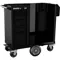 Cabinet, 15 x 20 Inch Size, 5 Drawers, Sanitization Cart, Black