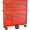 Cabinet, 54 x 20 Inch Size, 21 Drawers, Top Chest/Cabinet and Cart,Red