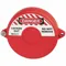 Gate Valve Lockout, 2 1/2 Inch Max Hand Wheel Dia, 1 Inch Min Hand Wheel Dia, Red, Danger