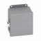 JIC Panel Enclosure, 3 x 4 x 4 Inch Size, Hinged Cover, Carbon Steel