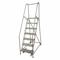 Rolling Ladder, 70 Inch Platform Height, 30 Inch Platform Depth, 24 Inch Platform Width