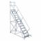 Rolling Ladder, 130 Inch Platform Height, 24 Inch Platform Depth, 24 Inch Platform Width