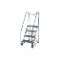 Tilt and Roll Ladder, 4 trinn, perforert slitebane, 70 tommer høyde, 350 kg last