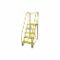 Tilt and Roll Ladder, 5 Step, Expanded Metal Tread, 80 Inch Height