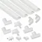 Raceway, Mini, 1 3/16 Inch Width, 9/16 Inch Height, 240 Inch Length, Plastic, White