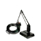 Led Circline Magnifier, 1.75X, Desk Mount, Black, 33 Inch