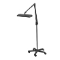 Lumilus LED, Contemporary Mobile Floor Stand Base Light, Black, 41 Inch