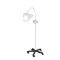 LED Hi-Lighting Magnifier, 2.25X, Mobile Floor Stand Base, Dove Grey, 30 Inch