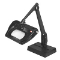 LED Magnifier, 5 Diopter, 2.25X, 28 Inch Reach Size, Desk Base, Black