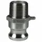 Adapter, 4 Inch Size, 316 Stainless Steel, MNPT x Male Adapter