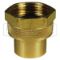 Adapter, 3/4 Inch Rigid FGHT x 1/4 Inch FNPT, Brass, Non-Swivel With SBR Washer