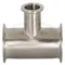 Clamp Reducing Tee, 1.5 x 0.5 Inch Size