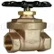 Brass Gate Valve, NPT Thread, 200 PSI Wog, Cold Non-Shock, 1-1/4 Inch Size