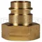 High Flow Nipple, 1/4 Inch Size, 1/4 Inch BSPP, Brass