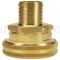 Air Chief Industrial Automatic Coupler, Hose Barb, 1 Inch Hose I.D., Brass