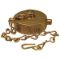 Brass Pin Lug Cap, NST Female Thread, Cast Brass, 2-1/2 Inch Size