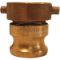 Cam And Groove Hydrant Adapter, 1-1/2 Inch Adapter, 1-1/2 Inch Thread, Brass