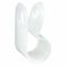 Cable Clamp, 5/16 Inch Size, White, 100Pk