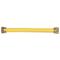 Gas Connector, 1/4 Inch Inner Dia., Yellow Coated, 34 Inch Length