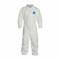 Collared Disposable Coverall, Light Duty, Serged Seam, White