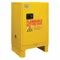 Flammable Storage Cabinet With Leg, Manual, 12 Gallon, Yellow