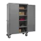 Mobile Cabinet, 16 Gauge, 4 Shelf, Size 48 x 24 x 81 Inch