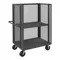 Mesh Stock Truck, 3 Sided, 1 Adjustable Shelf, Size 24 x 36 Inch