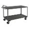 Stock Cart With Ergonomic Handle, 2 Shelf, Size 30-1/4 x 54-1/4 x 45 Inch, Gray