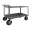 Stock Cart With Raised Handle, 4 Shelf, Size 24-1/4 x 54-1/4 x 38-1/4 Inch