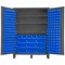 Industrial Cabinet, 14 Gauge, 185 Bin, Blue