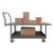 Platform Truck With Push Handle, Work Height, 2 Shelf, Size 24 x 48 Inch