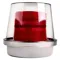 Flashing Beacon, Red, 120VAC, 6 Inch Dia.