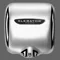 Hand Dryer, Automatic, Surface Mounted, Cast Cover, Chrome Plated