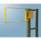 Barrière de sécurité, ouverture transparente de 25 à 27.5 pouces, acier au carbone A36, revêtement en poudre jaune