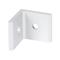 Inside Corner Bracket, Silver, 90-Deg., 2 Holes, Anodized Aluminum, Slot Size 10