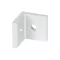 Inside Corner Bracket, Silver, 90-Deg., 2 Holes, Anodized Aluminum, Slot Size 8