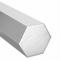 Aluminium sekskantstang, 6061, 1 1/4 tommer sekskantbredde, 12 tommer total lengde