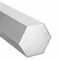 Hex Bar, 1 1/2 Inch Hex Width, 24 Inch Overall Length, Aluminum