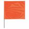 Steagul de marcare, 2 1/2 x 3 1/2 inch, dimensiunea steagului, 18 inch Ht, portocaliu fluorescent