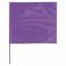 Steagul de marcare, dimensiune steagul 4 inch x 5 inch, 18 inch Ht baston, violet, gol, fără imagine