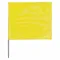 Marking Flag, 2 1/2 Inch x 3 1/2 Inch Flag Size, 30 Inch Staff Ht, Yellow, Blank