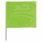 Marking Flag, 4 Inch x 5 Inch Flag Size, 18 Inch Staff Ht, Fluorescent Lime, Blank