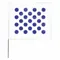 Marking Flag, 4 Inch x 5 Inch Flag Size, 18 Inch Staff Ht, Blue/White, Blank