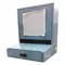 LCD Monitor Cabinet, 24-1/2 x 22-1/2 x 29-1/2 Inch Size, Steel, Blue