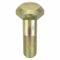 Structural Bolt, Steel, Zinc Yellow, 3/4 Inch Size-10 Thread Size, 2 1/2 Inch Length
