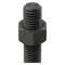 Fully Threaded Stud, 1 1/8 8 Thread Size, Steel, Grade B7, Black Oxide