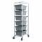 Lightweight Corrosion-Resistant Vertical Rack-Style Tub Cart, 600 lb Load Capacity