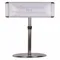 Sign Holder, Aluminium/Steel, Pedestal Mounting, 14 Inch x 11 Inch Size, Silver